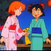 Misty asks Ash to dance with her in The Ghost of Maiden's Peak