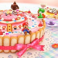 Peach's Birthday Cake