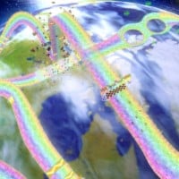 Play the Rainbow Road Level in Mario Kart