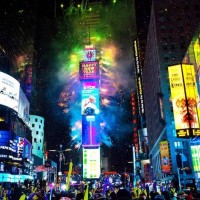 You can barely move while waiting for the ball to drop