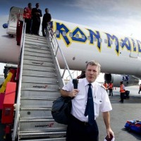 Bruce Dickinson of Iron Maiden is a professional pilot, who used to take unpaid