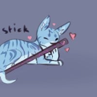 Jayfeather breaks his stick
