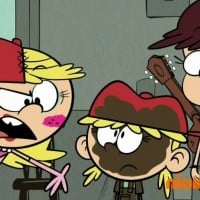 Boy characters disguised as ladies