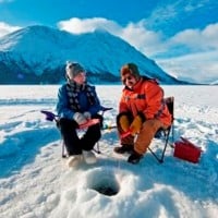 We ice-fish for food