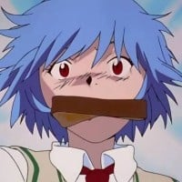 Girl running late for school with toast in her mouth