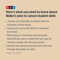 Forgave excessive student loan debt