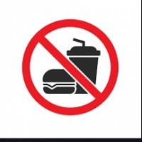 Not being able to eat or drink very much