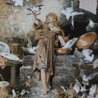 In "Aschenputtel", Cinderella has doves that help her