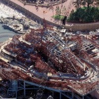 Splash Mountain is made almost entirely out of concrete