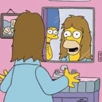 Homer gets hair (The Simpsons)