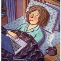 Going to school even though you are sick and don't feel well