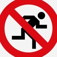 No running