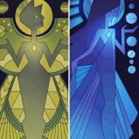 Yellow and Blue Diamond