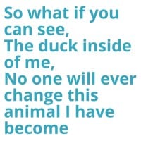 Anatidaephobia (fear of somewhere, somehow a duck is watching you)