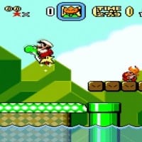 Thinking Mario punches Yoshi in the neck