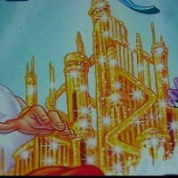 Penis Drawn Into the Gold Castle on the VHS Movie Cover for the Little Mermaid