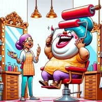 Yo mama so fat, she puts on her lipstick with a paint roller.