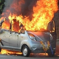 Electric cars are fire hazards