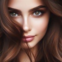 Brown Hair and Light Hazel Eyes