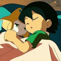 Ash and co befriend a cute mythical/legendary Pokemon