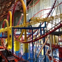 Mindbender derailment at Galaxyland (1986)