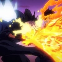 Endeavor vs. High End Nomu - My Hero Academia