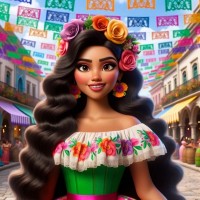 A Mexican/Latina/Hispanic Princess