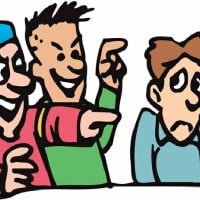 Sitting next to mean people