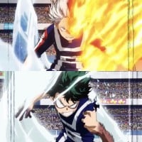 Izuku Midoriya vs. Shoto Todoroki - My Hero Academia