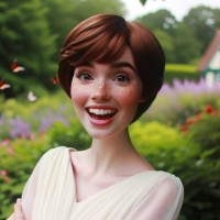 A Princess with Short Hair