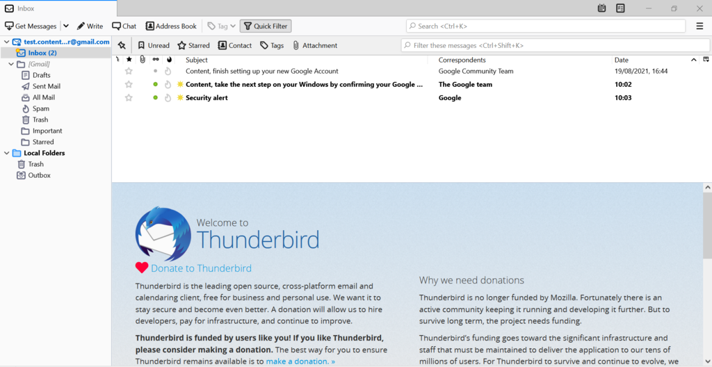 Thunderbird - The Open-Source Champion