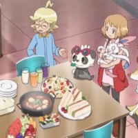 When she didn't even thank Clemont for cooking a celebration dinner for her. (XYZ Ep. 16)