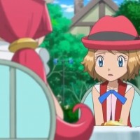 When Aria had to tell her to apologize to her Pokemon for yelling at them. (Ep. 64)