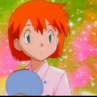 Ash's reaction to seeing Misty with her hair down and dressed in a formal