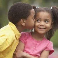 Trying to kiss with braces