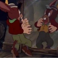 Lampwick transforms into a donkey (Pinocchio)