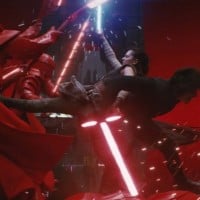 Rey and Kylo Ren vs.Â Praetorian Guards