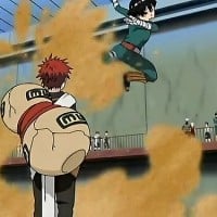 Gaara vs Rock Lee