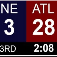 Atlanta Falcons choke away a 28-3 lead at the end of the third quarter in the Super Bowl