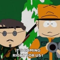 "It's coming right for us!"