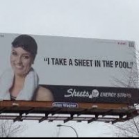 I take a sheet in the pool