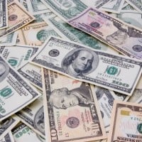 Dollars and Coins All Looking Similar