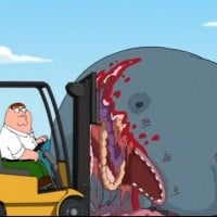 Peter Disembowels a Beached Whale With a Forklift